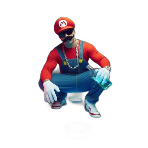 weapon, mask, jacket, hat transparent PNG cut-out