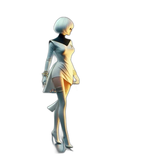 dress, robot, jewelry, jacket transparent PNG cut-out