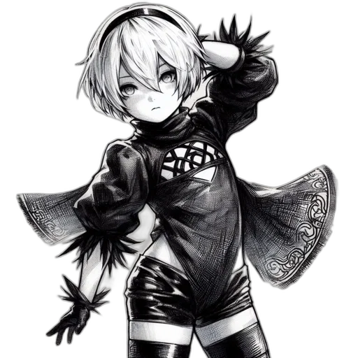 jacket, robot, dress, weapon transparent PNG cut-out