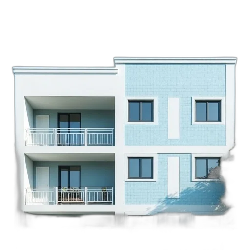 building, furniture, 3d render, photorealistic transparent PNG cut-out