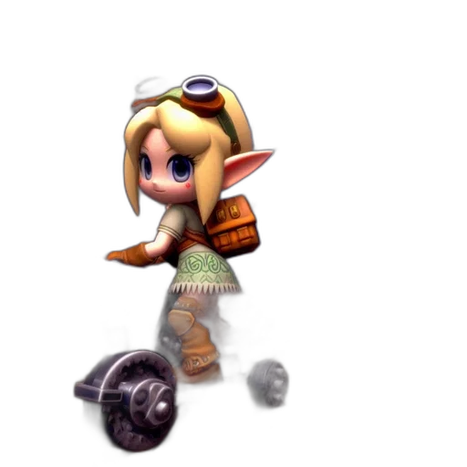 weapon, staff, robot, 3d render transparent PNG cut-out