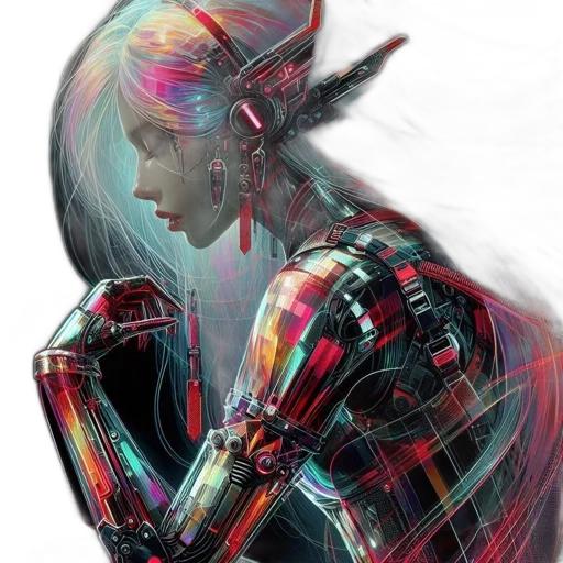 robot, jacket, mask, face transparent PNG cut-out