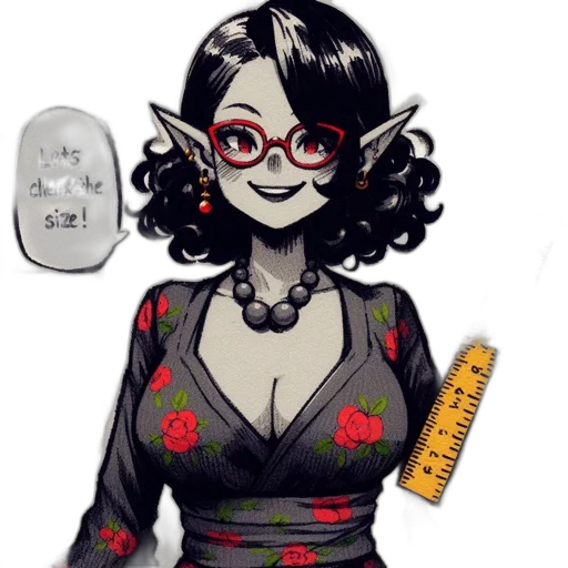 dress, staff, cartoon, comic book art transparent PNG cut-out