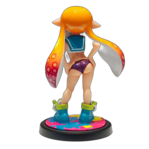 concept art, 3d render, vaporwave, figurine transparent PNG cut-out