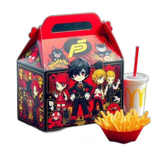 food, anime, mcdonald, happy transparent PNG cut-out