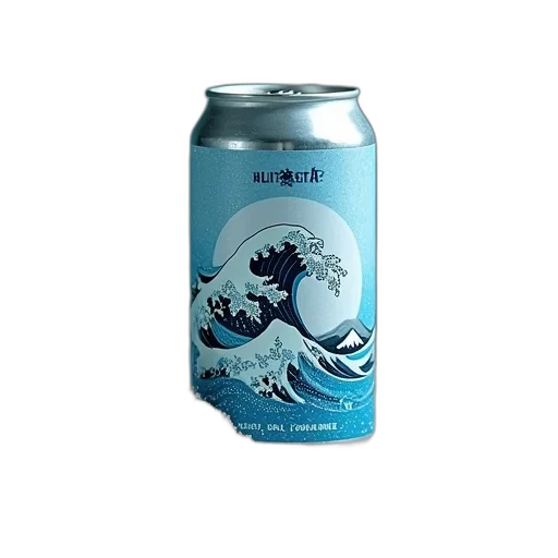 dragon, bottle, vaporwave, blue transparent PNG cut-out