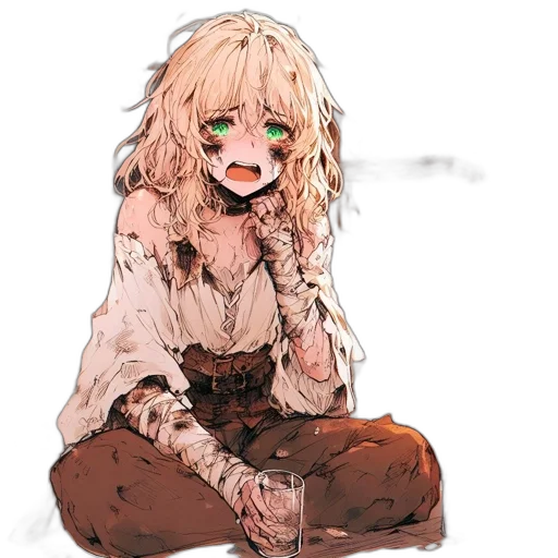 creature, face, mask, hair transparent PNG cut-out