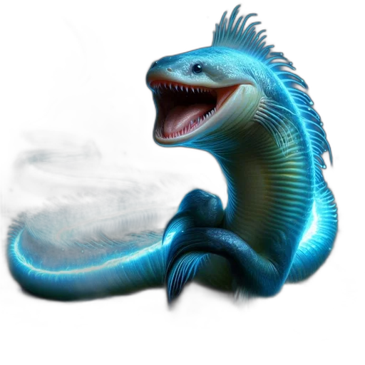 dragon, creature, animal, staff transparent PNG cut-out