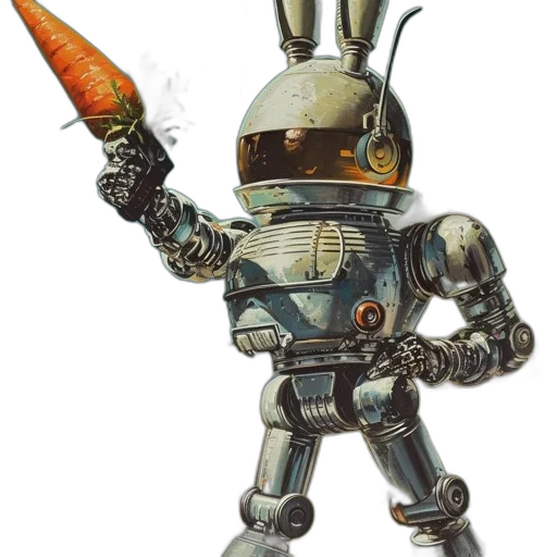 robot, weapon, staff, sword transparent PNG cut-out