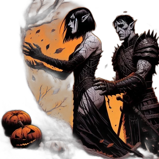 comic book art, concept art, fantasy art, fire transparent PNG cut-out