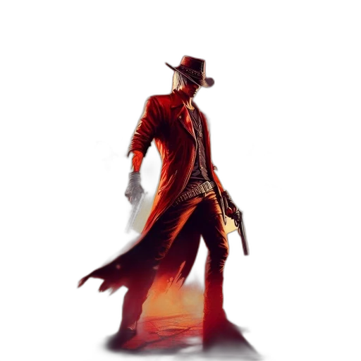 hat, staff, weapon, jacket transparent PNG cut-out