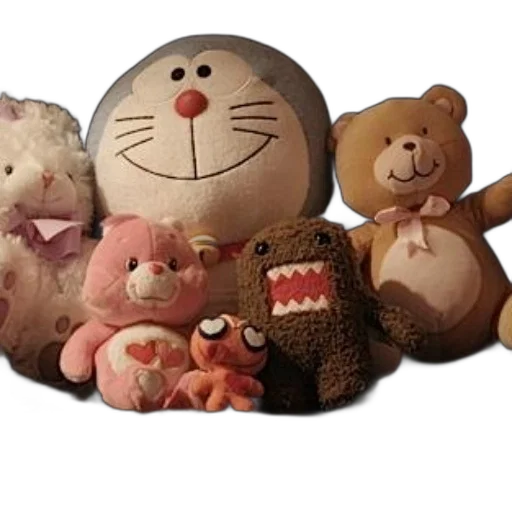 3d render, photorealistic, collection, stuffed transparent PNG cut-out