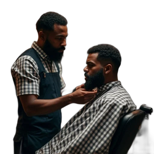hair, young, black, barber transparent PNG cut-out