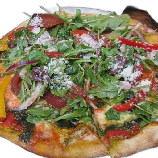 food, pizza, arugula, red transparent PNG cut-out