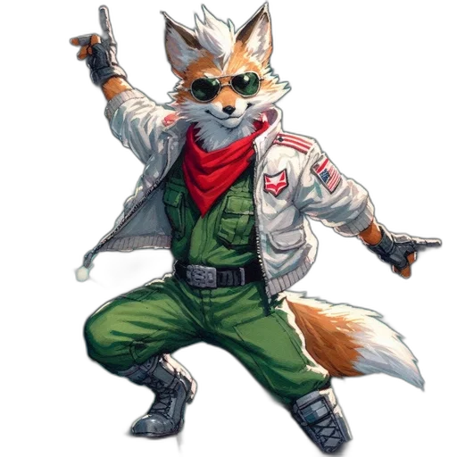 jacket, staff, animal, weapon transparent PNG cut-out
