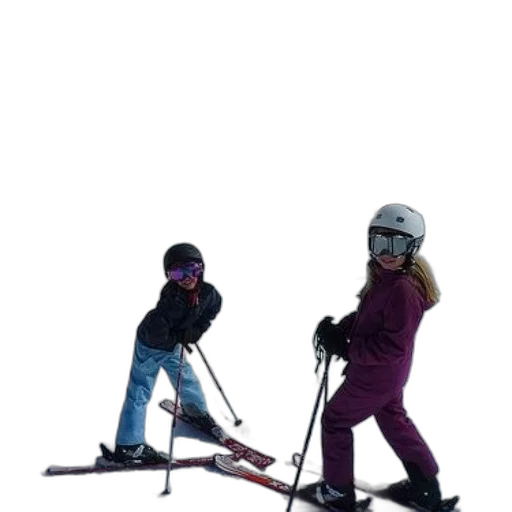 staff, photorealistic, snow, two transparent PNG cut-out