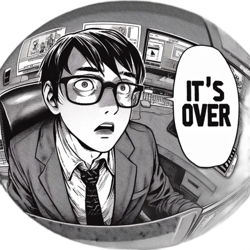 comic book art, cartoon, anime, animated transparent PNG cut-out