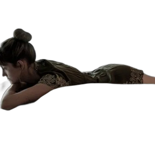 staff, dress, hair, creature transparent PNG cut-out