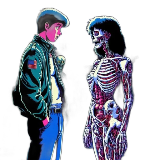 robot, jacket, comic book art, concept art transparent PNG cut-out