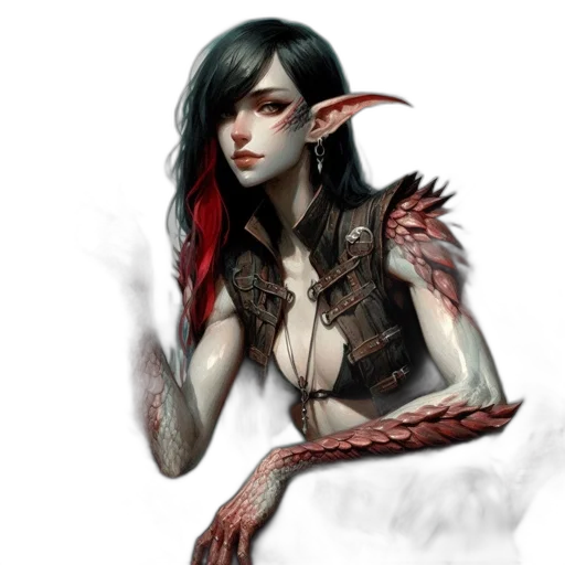 dragon, creature, staff, fantasy art transparent PNG cut-out