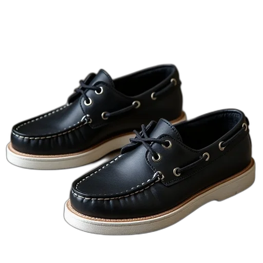shoes, 3d render, photorealistic, sperry transparent PNG cut-out