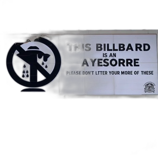 weapon, urban, billboard, features transparent PNG cut-out