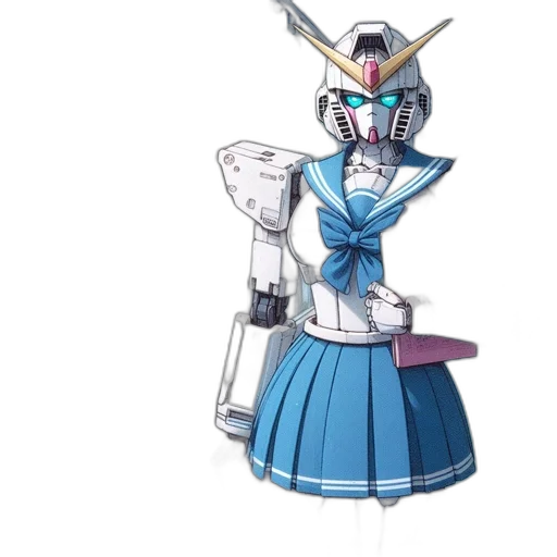robot, staff, sword, weapon transparent PNG cut-out