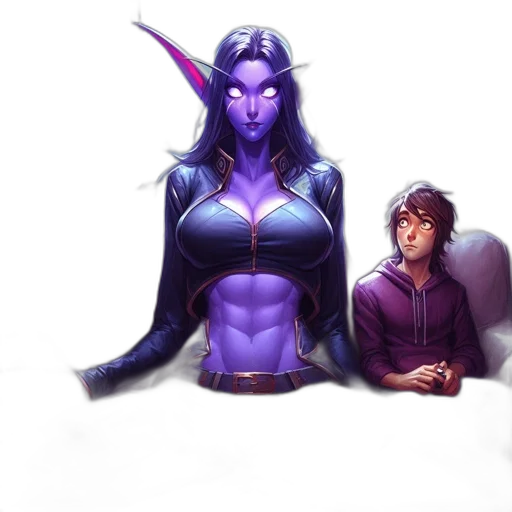 concept art, fantasy art, pixel art, comic book art transparent PNG cut-out