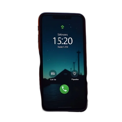 concept art, smartphone, displaying, incoming transparent PNG cut-out