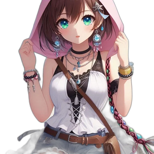 staff, weapon, dress, jewelry transparent PNG cut-out