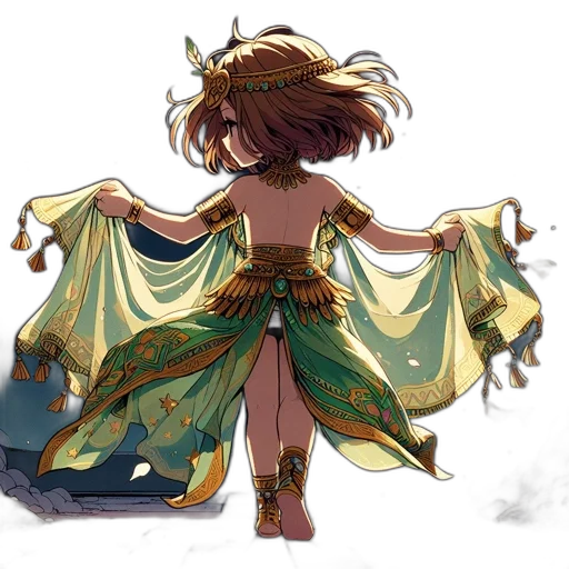 dress, crown, concept art, fantasy art transparent PNG cut-out