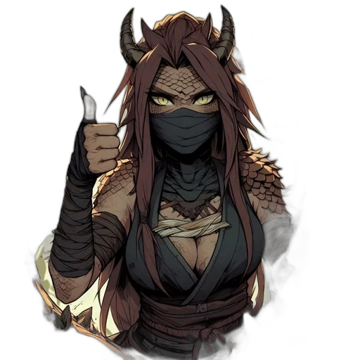 mask, staff, weapon, fantasy art transparent PNG cut-out