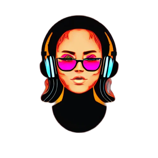 cartoon, pixel art, anime, vaporwave transparent PNG cut-out