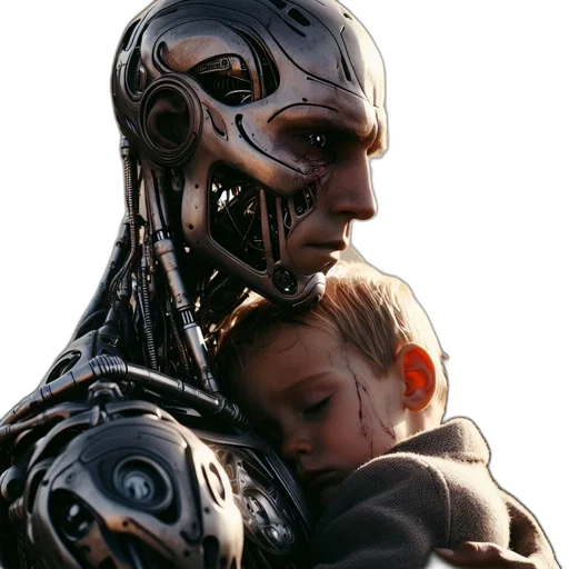 robot, mask, face, creature transparent PNG cut-out