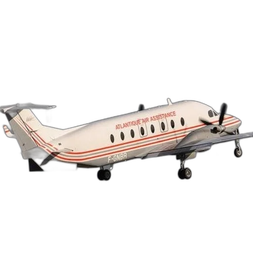 3d render, white, red, airplane transparent PNG cut-out