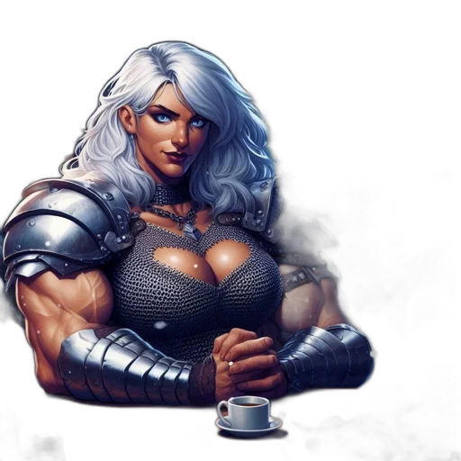 fantasy art, comic book art, concept art, photorealistic transparent PNG cut-out