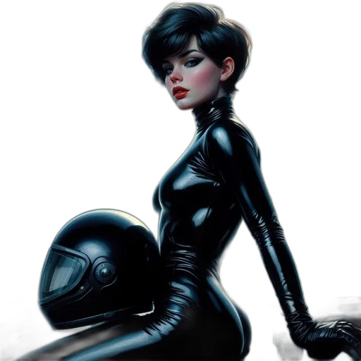 comic book art, concept art, fantasy art, cyberpunk transparent PNG cut-out