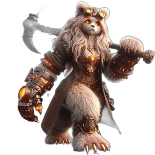 staff, animal, concept art, fantasy art transparent PNG cut-out
