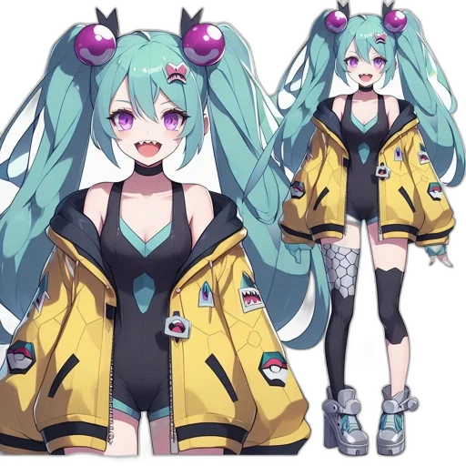 jacket, staff, creature, dress transparent PNG cut-out