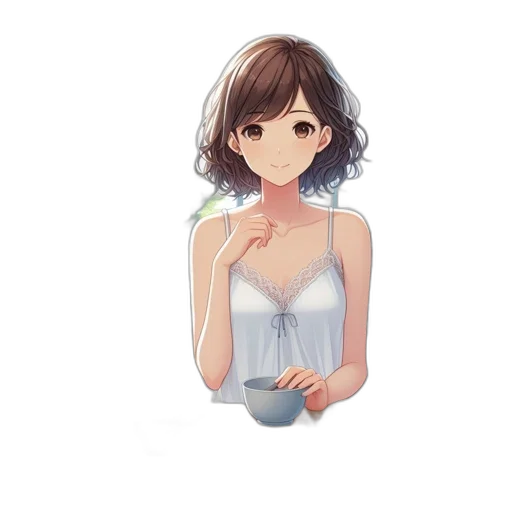 dress, flower, face, jewelry transparent PNG cut-out
