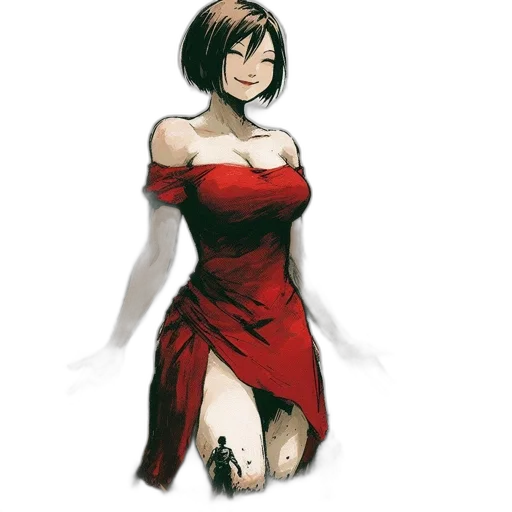 dress, face, robot, flower transparent PNG cut-out