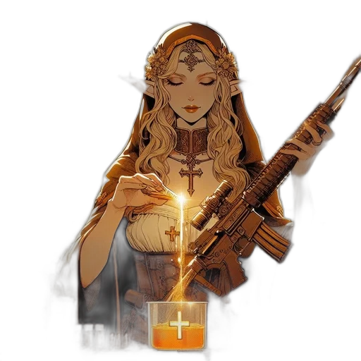 weapon, staff, concept art, fantasy art transparent PNG cut-out