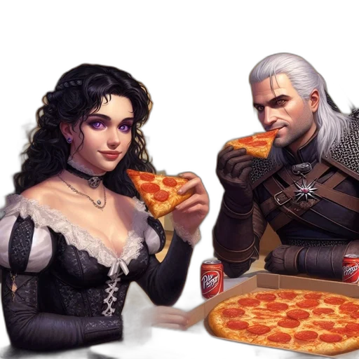 food, fantasy art, concept art, pixel art transparent PNG cut-out