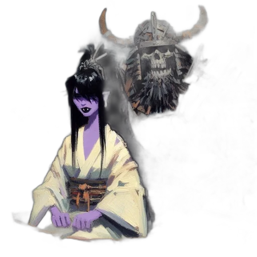 mask, dragon, staff, face transparent PNG cut-out
