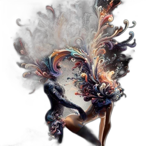 mask, hair, dress, creature transparent PNG cut-out