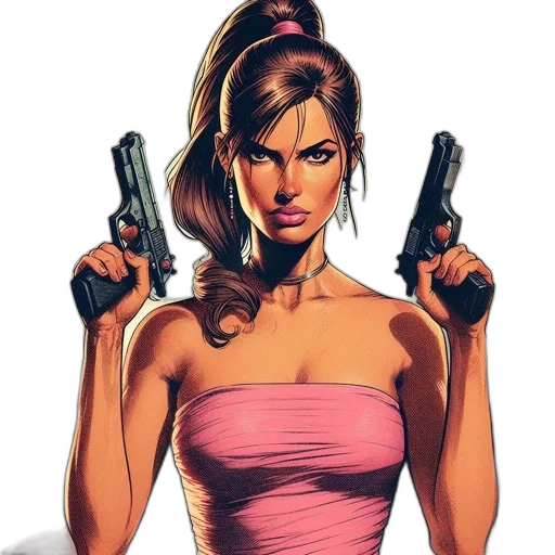 weapon, dress, comic book art, concept art transparent PNG cut-out