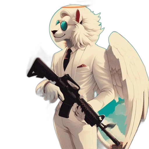 staff, weapon, animal, jacket transparent PNG cut-out