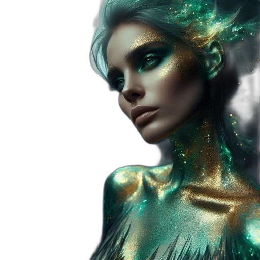 jewelry, dress, fantasy art, concept art transparent PNG cut-out