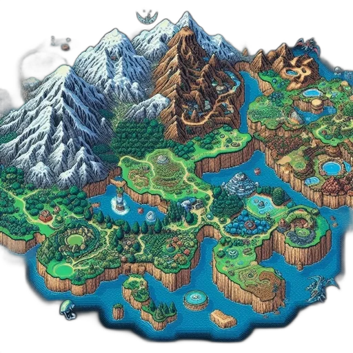 pixel art, concept art, fantasy art, 3d render transparent PNG cut-out