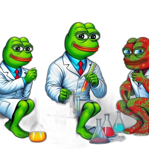 concept art, three, anthropomorphic, frogs transparent PNG cut-out